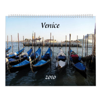 Calendrier gondoles, Venise, 2010 - customisé