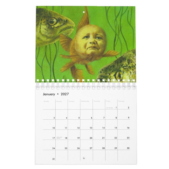 Calendrier gothique (Jan 2027)