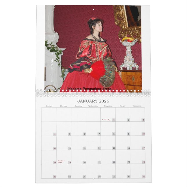 Calendrier gown Madame de pompadour (Jan 2026)