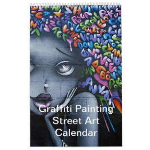 Calendrier Graffiti coloré Peinture Street Art 2025