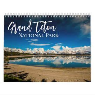 Calendrier Grand Teton National Park Photographie du paysage