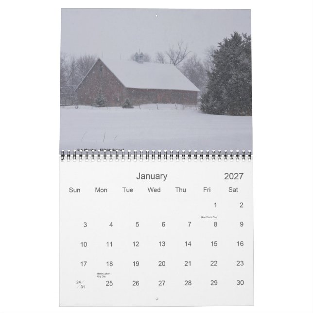 Calendrier Granges 2015 - Collection deux (Jan 2027)