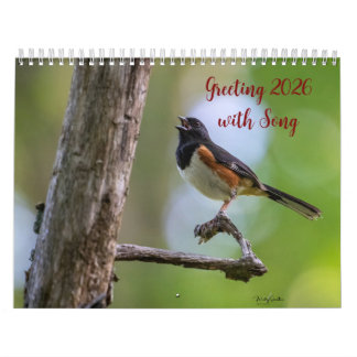 Calendrier Greeting 2026 with Song Calendar