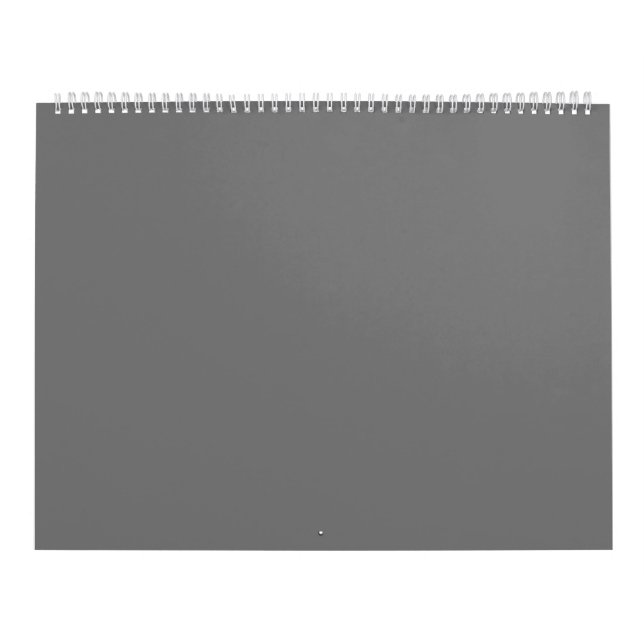 Calendrier Gris #767676, Fumée grise (Protection)