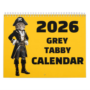Calendrier Gris Tabby