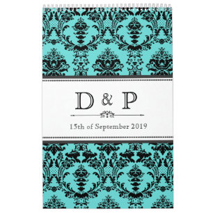 Calendrier Guestbook de photo de signe de mariage de
