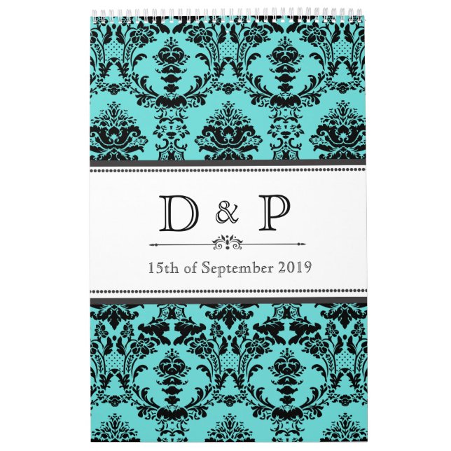 Calendrier Guestbook de photo de signe de mariage de (Protection)