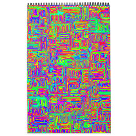 Calendrier Hand and Digitally Painted Pattern art 42