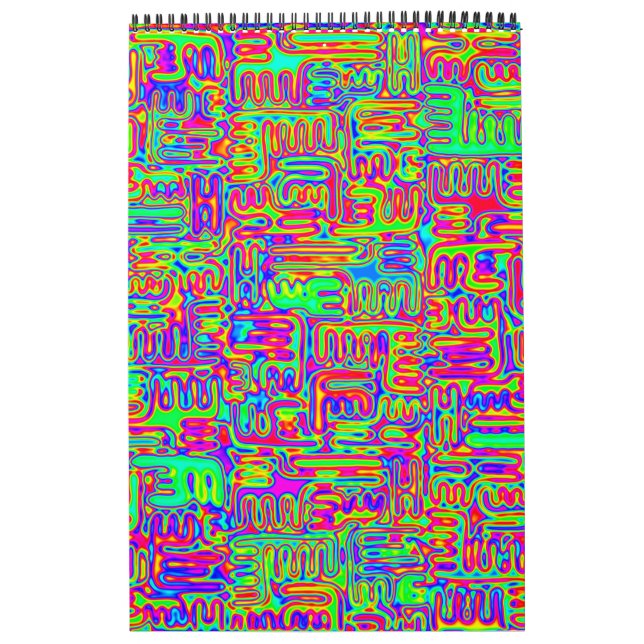 Calendrier Hand and Digitally Painted Pattern art 42 (Protection)