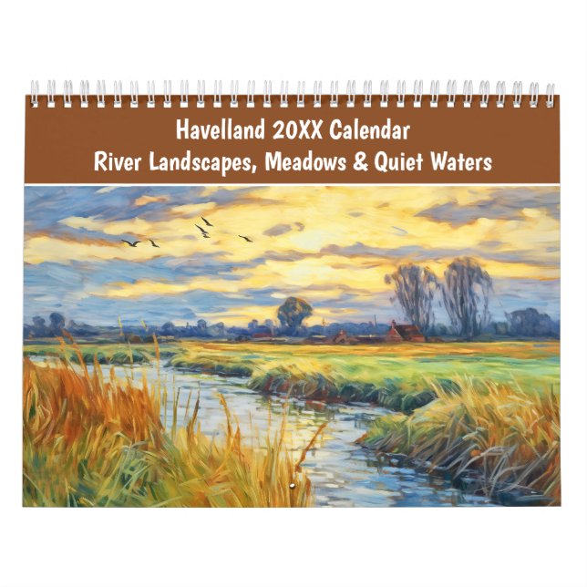 Calendrier Havelland 2026 Calendar – River Landscapes, Meadow (Protection)