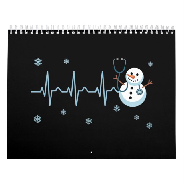 Calendrier Hearbeat Nurse Snowman Noël (Protection)