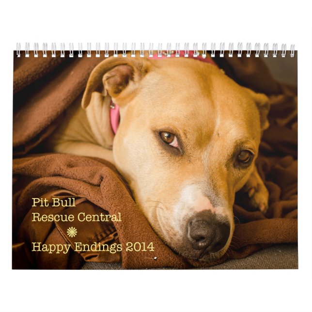 Calendrier heureux 2014 de pitbull des fins de (Protection)