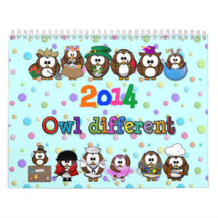 Calendrier hibou 2014 différent