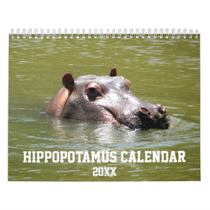 Calendrier Hippopotame naturel