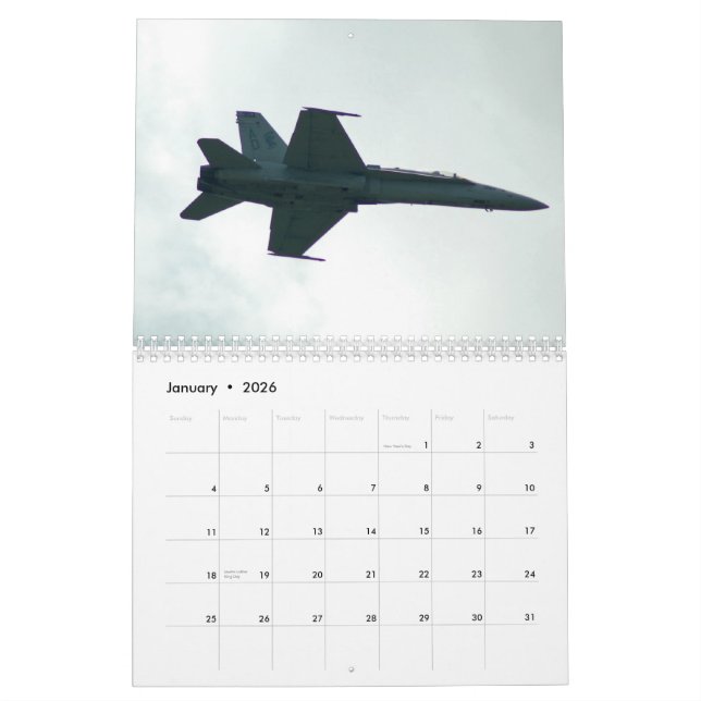 Calendrier Histoire d'aviation (Jan 2026)