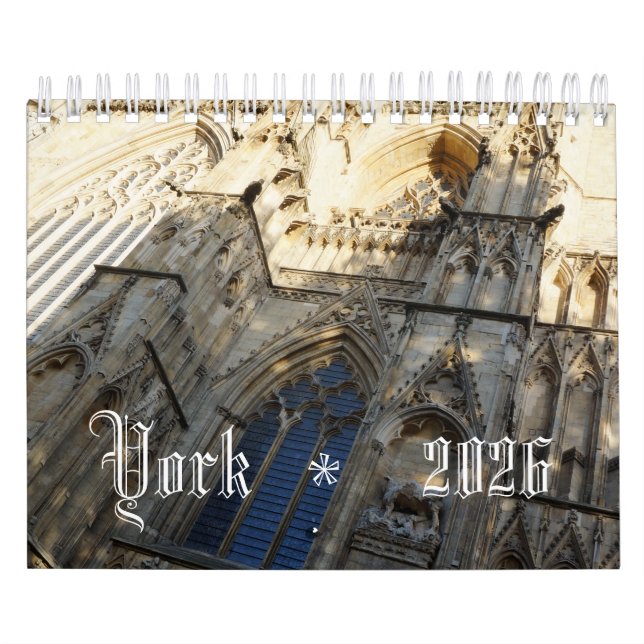 Calendrier Historic York 2026 calendar (Protection)