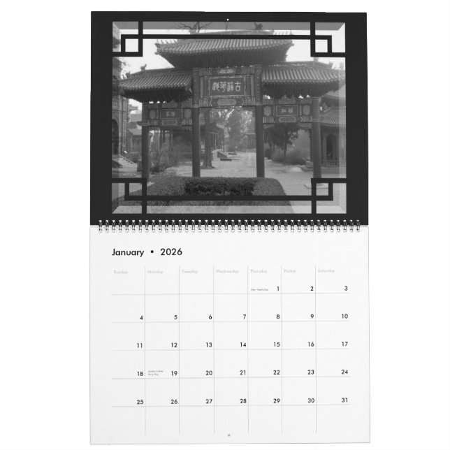 Calendrier historique de la Chine 2011 (Jan 2026)