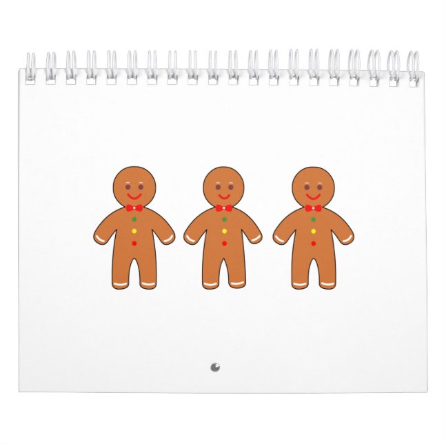 Calendrier Hommes heureux en pain d'épices (Protection)