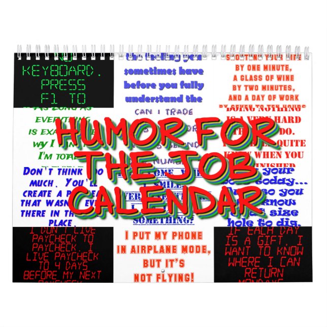 Calendrier Humour de la tâche (Protection)