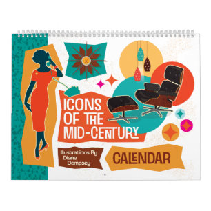 Calendrier Icônes du milieu du siècle