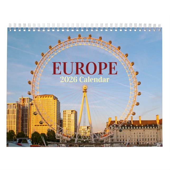 Calendrier Iconic Europe 2026 (Protection)