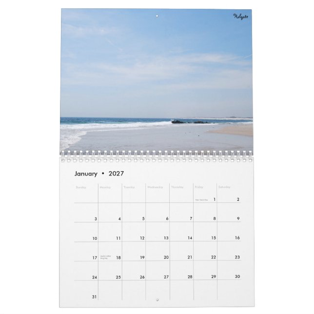 Calendrier Île de Long Beach, NJ (Jan 2027)