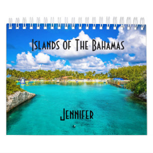 Calendrier Îles personnalisées des Bahamas Caraïbes