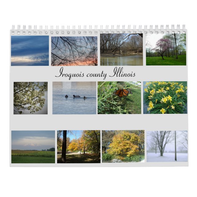 Calendrier Illinois rural (Dos)