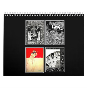 Calendrier Illustration-Aubrey Beardsley de Calendrier-Cru