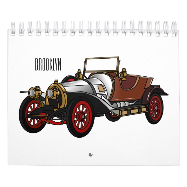 Calendrier Illustration de dessin sur les transports (Protection)