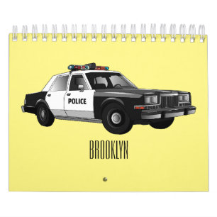 Calendrier Illustration de dessin sur les transports