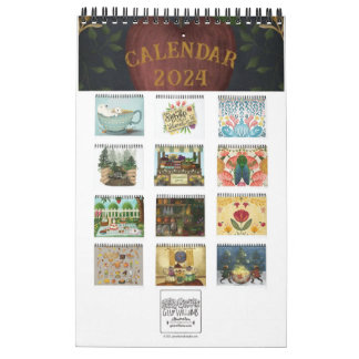 Calendrier illustré 2024 par Giao Williams