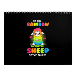 Calendrier Im rainbow brebis de famille Mignonne conception
