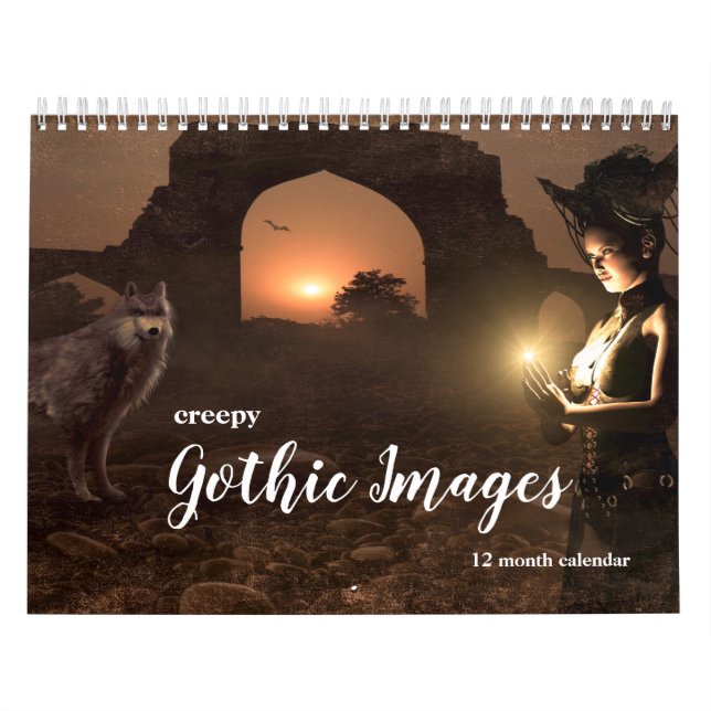 Calendrier Images gothiques déplaisantes 2026 (Protection)