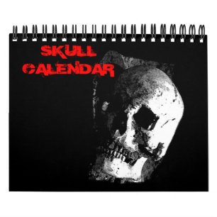 Calendrier Imaginaire crâne Art métal lourd
