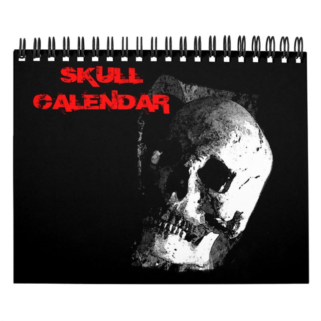 Calendrier Imaginaire crâne Art métal lourd (Protection)