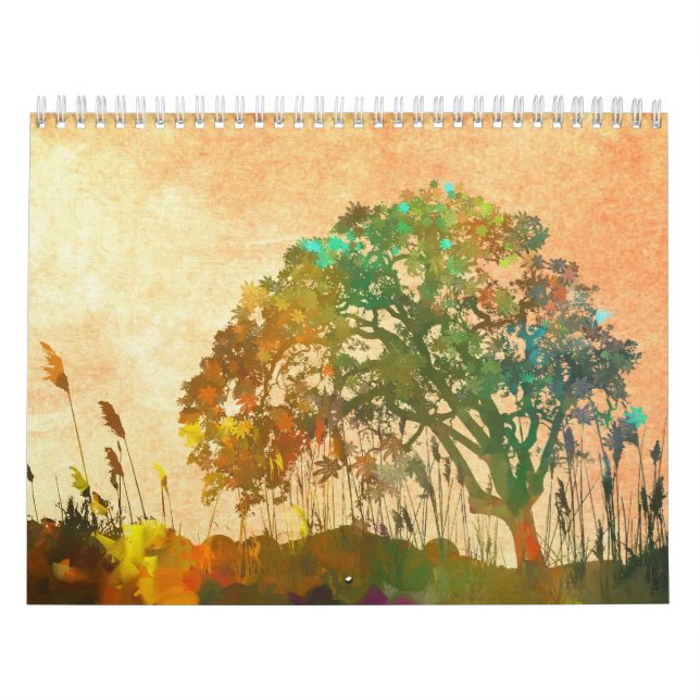 Calendrier Imaginaire numérique peinture Abstraite Art 2025 (Protection)
