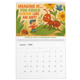 Calendrier Imagine If… Kids’ Creative Imagination Calendar