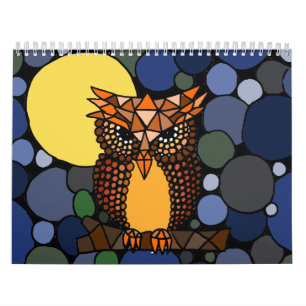 Calendrier impressionnant d'art abstrait