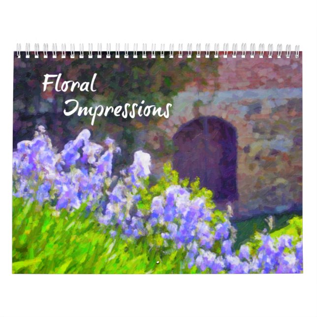 Calendrier Impressions florales Art (Protection)