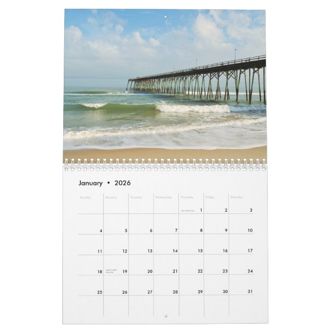 Calendrier imprimé par coutume (Jan 2026)