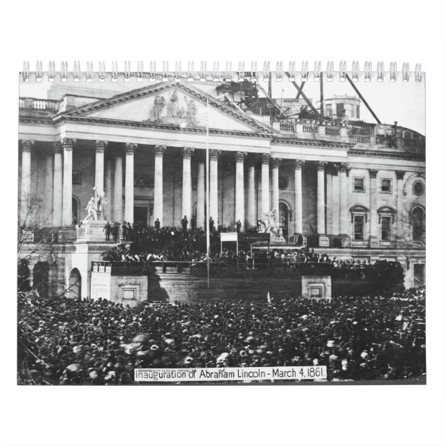 Calendrier Inauguration d'Abraham Lincoln Le 4 mars 1861 (Protection)