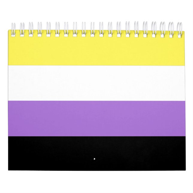 Calendrier Indicateur de fierté non binaire (Protection)