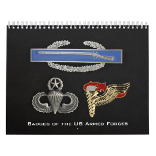 Calendrier Insignes des forces armées des USA