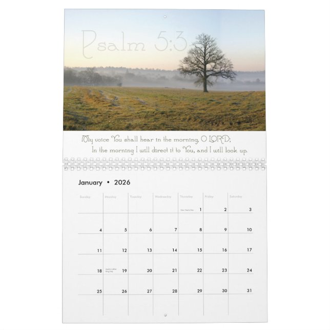 Calendrier inspiré 2013 d'écriture sainte de (Jan 2026)