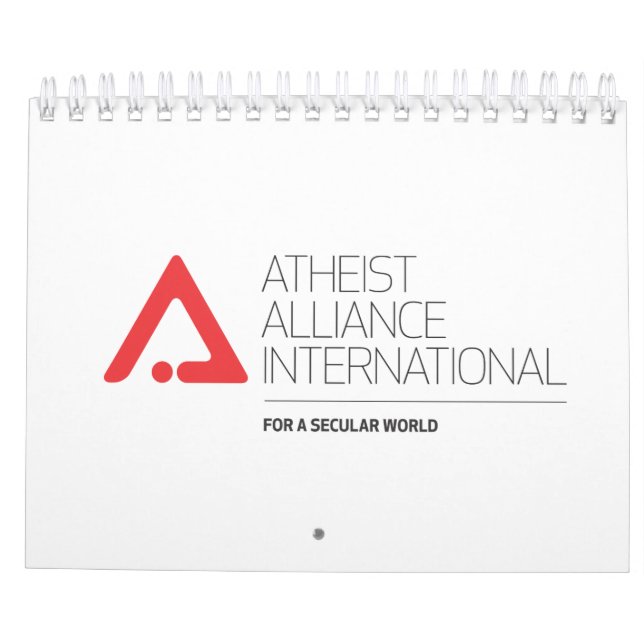 Calendrier international de l'Alliance athée AAI (Dos)
