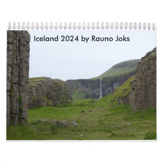 Calendrier Islande 2024 par Rauno Joks