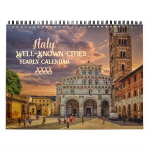 Calendrier Italie Villes bien connues Europe