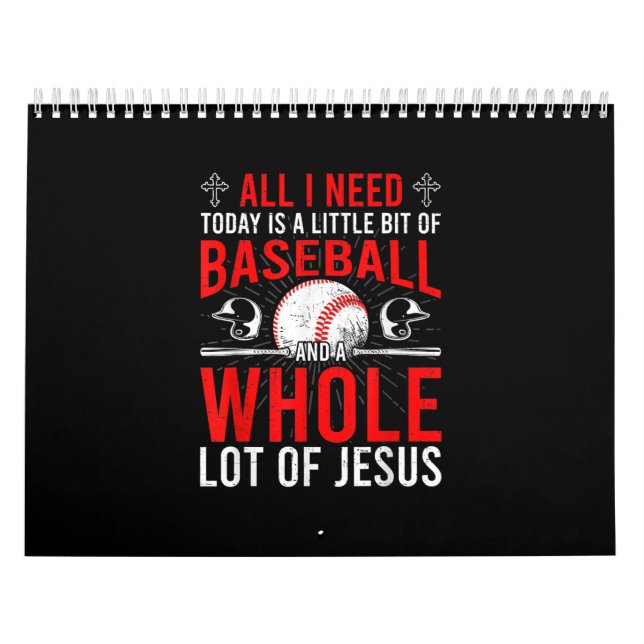 Calendrier J'Ai Besoin Aujourd'Hui De Baseball Beaucoup De Ba (Protection)