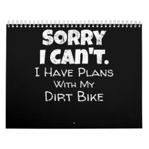 Calendrier J'Ai Des Plans Avec Mon Cadeau De Vélo De Chemin